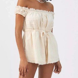 Urban Outfitters Off the Shoulder Romper Dress